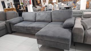 SUPER OFERTA SOFA CHESLONG GRIS