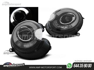 FAROS DELANTEROS PARA MINI COOPER R56/R57 LUZ DIURNA NEGROS 2006-2014