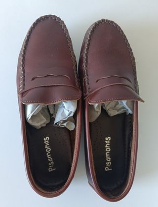 Mocasines niño Pisamonas marrones talla 38