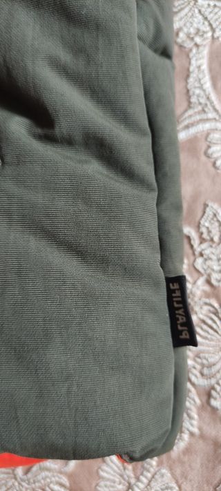 Gilet uomo imbottito fango/arancione