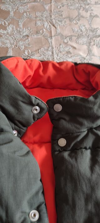 Gilet uomo imbottito fango/arancione