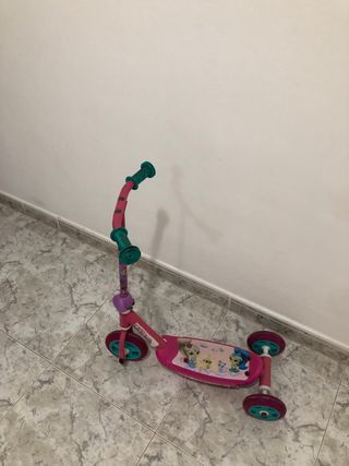 Patinete infantil 3 ruedas rosa