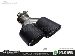 COLA DE ESCAPE DOBLE IZQUIERDA CARBONO
