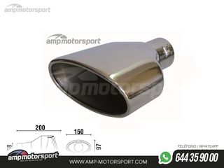 COLA DE ESCAPE TIPO RS4 LADO DERECHO