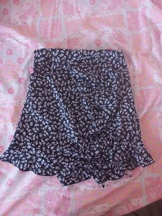 Falda estampada floral petite xs