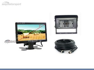 KIT DE PANTALLA 7" Y CÁMARA MARCHA ATRÁS PARA VEHÍCULOS GRANDES