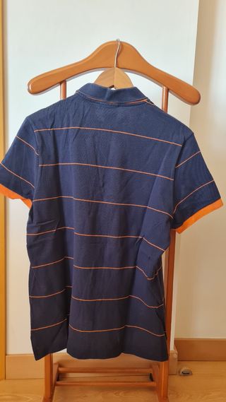 Polo de hombre Sport Lacoste Rayas Azul y rallas