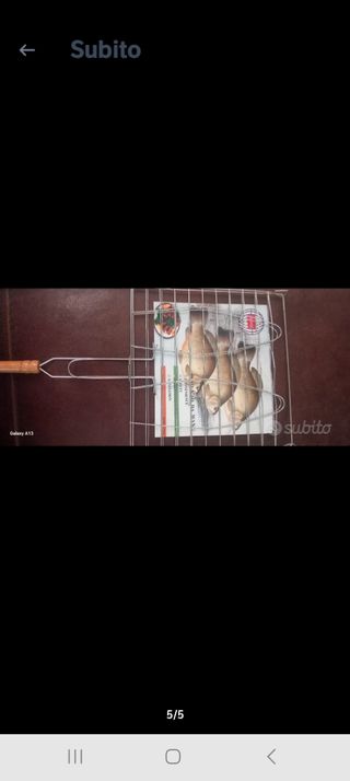 50 griglie per pesce in acciaio