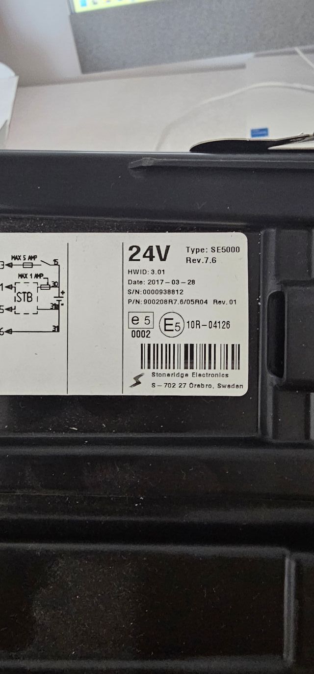 Tacógrafo Stoneridge SE 5000 con sensores