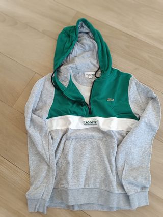Sudadera Lacoste Gris y Verde