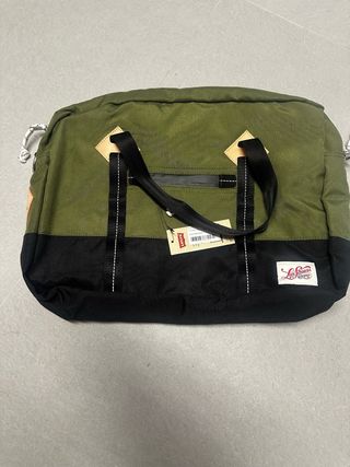 Maletín Levis Tela Verde y Negro Sin Estrenar