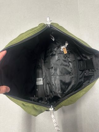 Maletín Levis Tela Verde y Negro Sin Estrenar