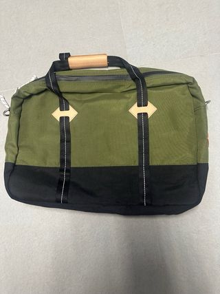 Maletín Levis Tela Verde y Negro Sin Estrenar