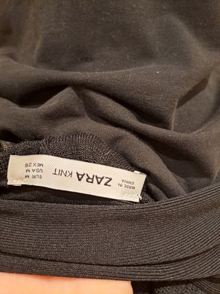 Falda Zara Negra Elástica