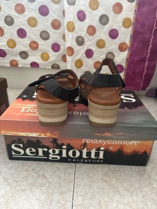 Sandali neri Sergio Rossi