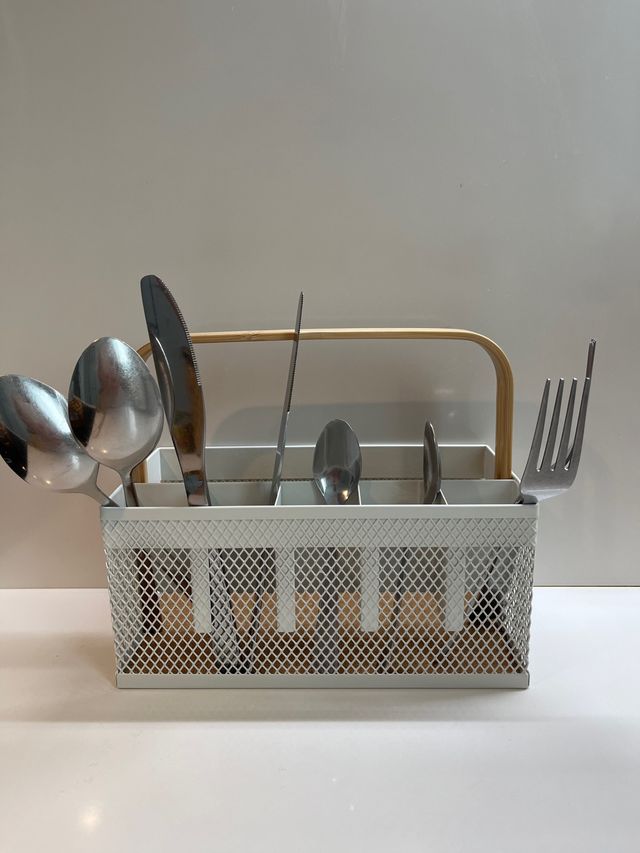 Cesta Cubiertos IKEA Risatorp Bambú y Metal