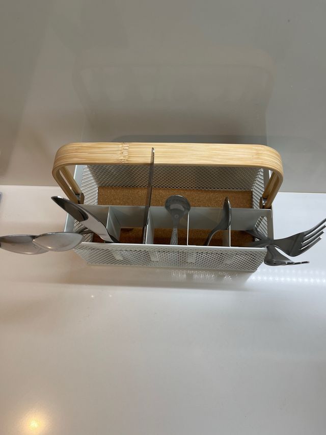 Cesta Cubiertos IKEA Risatorp Bambú y Metal