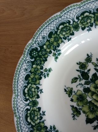 Plato hondo porcelana alemana antiguo