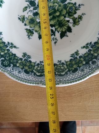 Plato hondo porcelana alemana antiguo