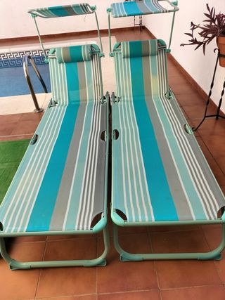 Tumbonas de piscina (2 unidades)