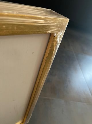 Coppia Cornici Legno Dorato 45x51x5 Nuove