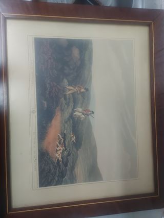 Cuadro de caza La Chasse au Coq de Bruyère