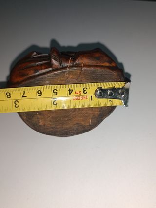 Figura Buda Madera Tallada Antigua