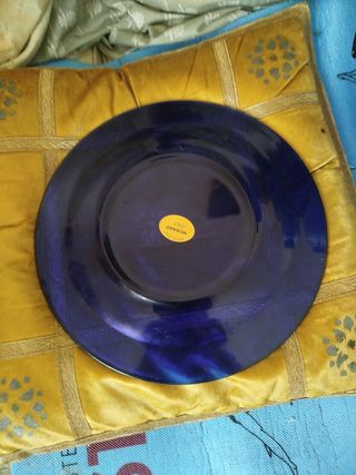 Piatto Murano Blu con Centrotavola