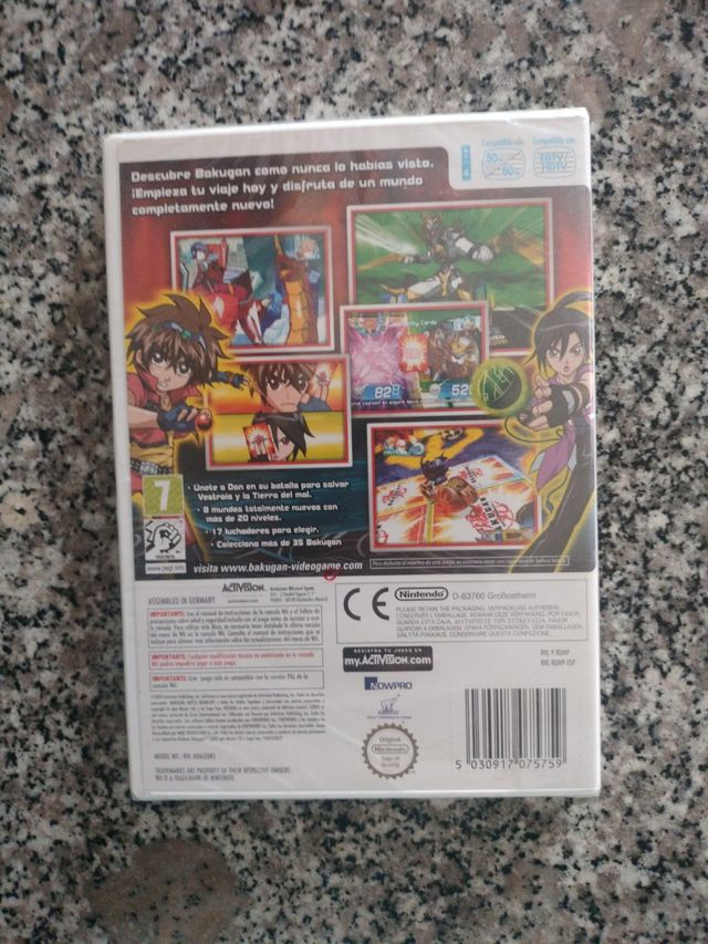 Bakugan Battle Brawlers Wii sin abrir, negociable