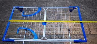 Tendedero Plegable Azul y Blanco