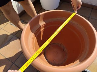 Lote maceteros grandes e invernadero