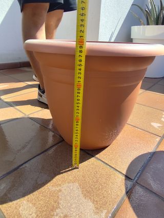 Lote maceteros grandes e invernadero