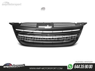 PARRILLA DELANTERA NEGRO MATE PARA VOLKSWAGEN TIGUAN 2007-2011