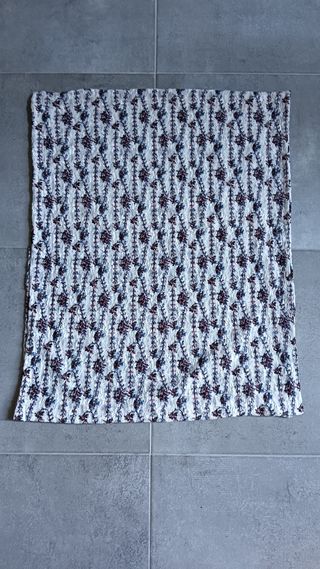 2 Tende pizzo elasticizzato floreale