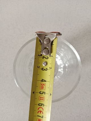 9 vasitos de cristal 6,5 cm