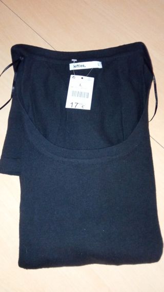 Vestido nuevo de punto Lefties negro talla L