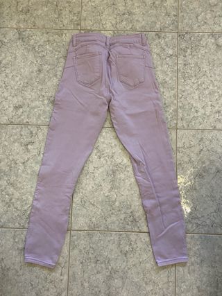 Jeans bambina rosa e lilla