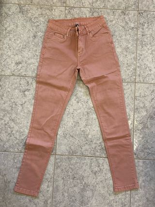 Jeans bambina rosa e lilla