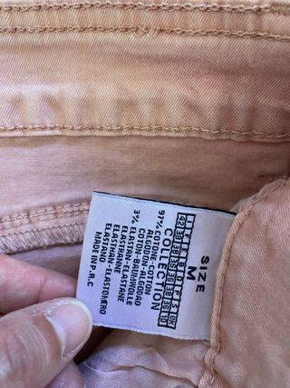 Jeans bambina rosa e lilla