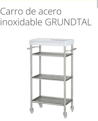 Carrito de acero inoxidable GRUNDTAL