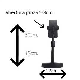 Soporte Móvil Base Pesada. Grabarse, ver Recetas,.