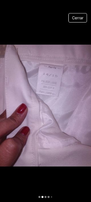 Traje de marinero comunión blanco y negro