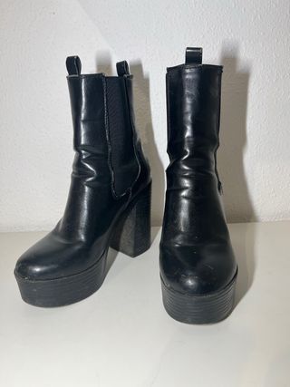 Botines de plataforma negros