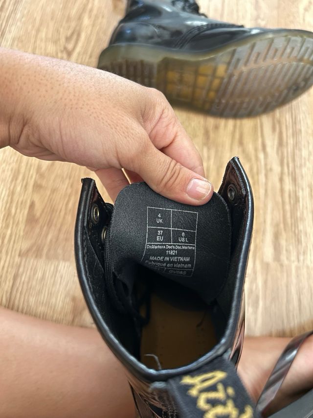 Botas Dr. Martens charol negras