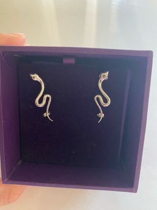 Pendientes Aristocrazy Serpiente Plata
