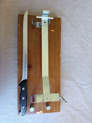 Jamonero Plegable INALSA con cuchillo.