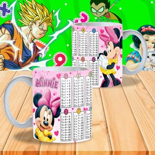 Tazas personalizadas con las tablas de multiplicar