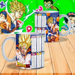 Tazas personalizadas con las tablas de multiplicar