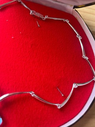 Gargantilla Plata con Piedra Azul