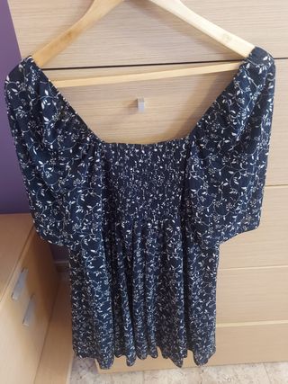 Vestido Springfield floral azul